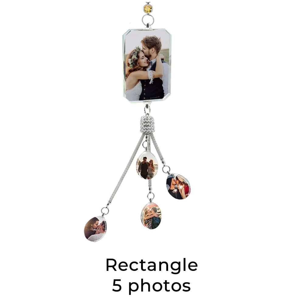 Personalized Photo Lucky Crystal Car Pendant🚗