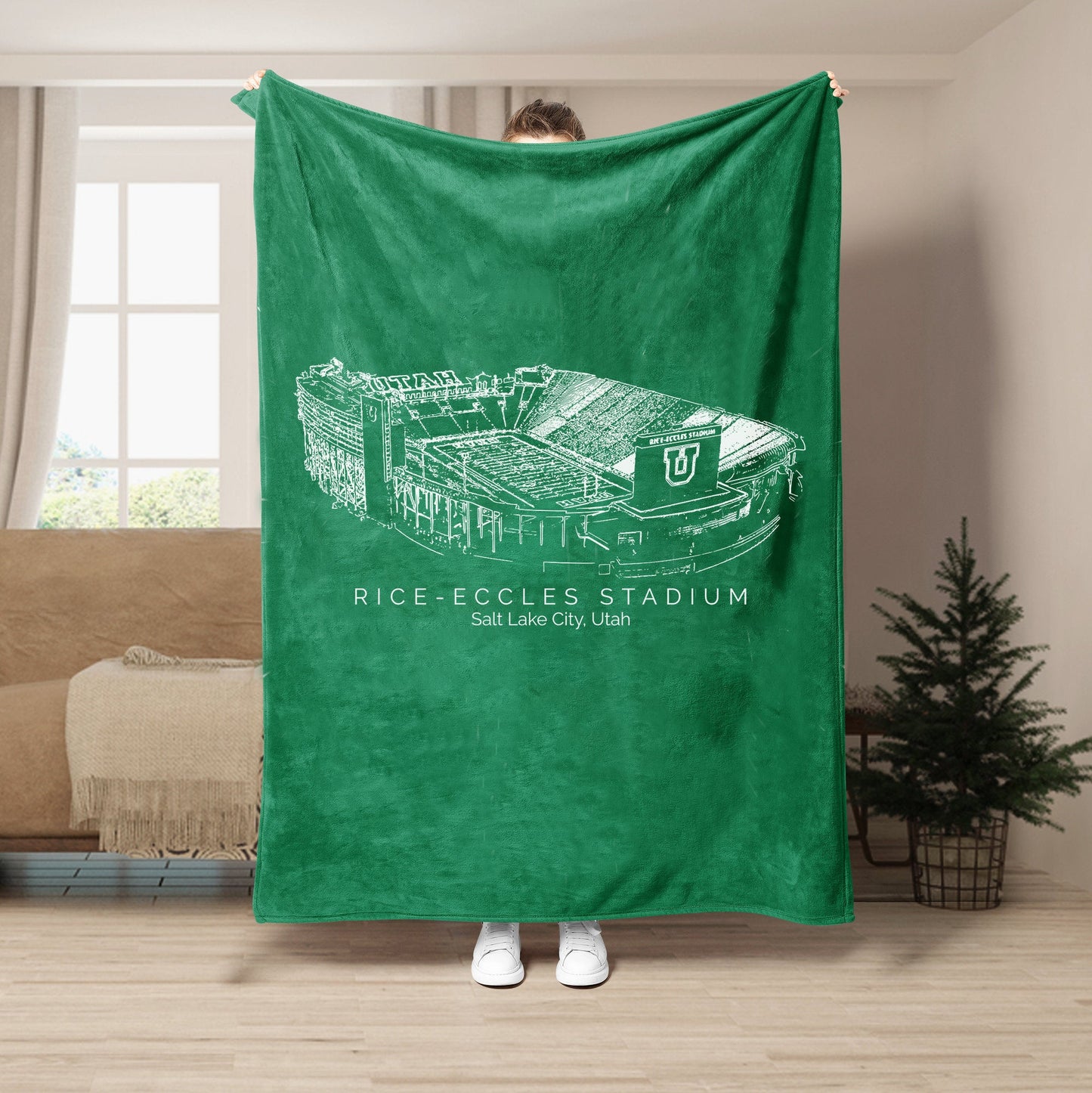 Rice–Eccles Stadium - Utah Utes football,College Football Blanket