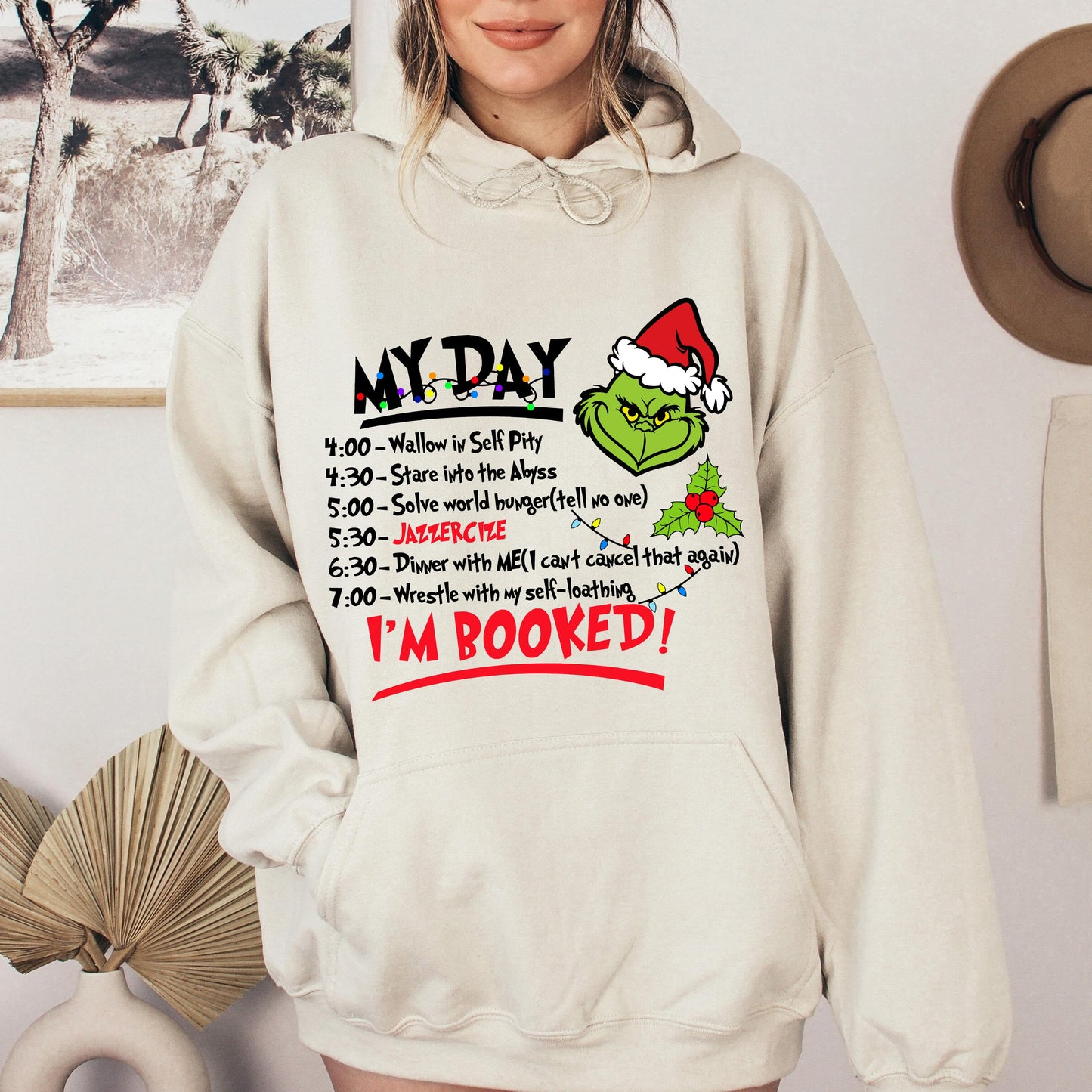 The Christmas Schedule Funny Sweatshirt