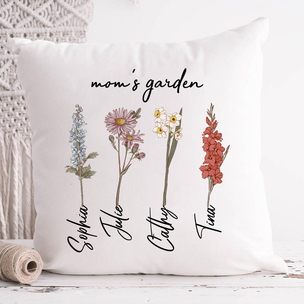 Mama's Garden is Her Children Custom Pillow Cushion