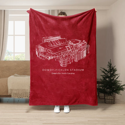 Dowdy–Ficklen Stadium - East Carolina Pirates football, College Football Blanket