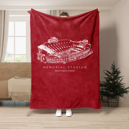 Memorial Stadium (Indiana) - Indiana Hoosiers football,College Football Blanket