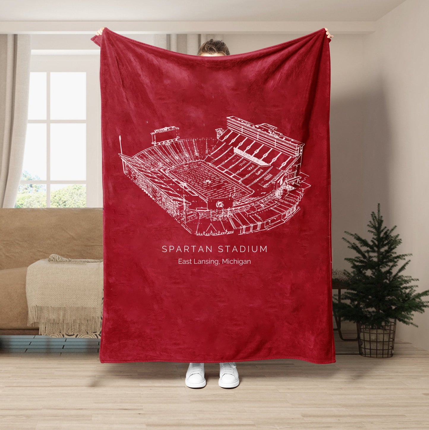 Spartan Stadium - Michigan State Spartans football,College Football Blanket