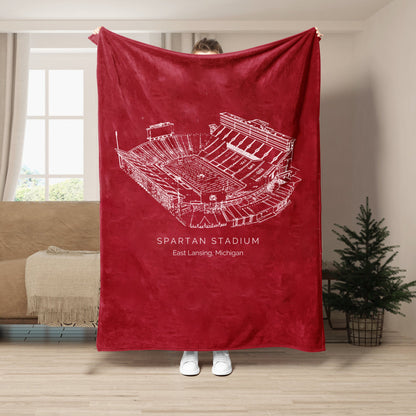 Spartan Stadium - Michigan State Spartans football,College Football Blanket