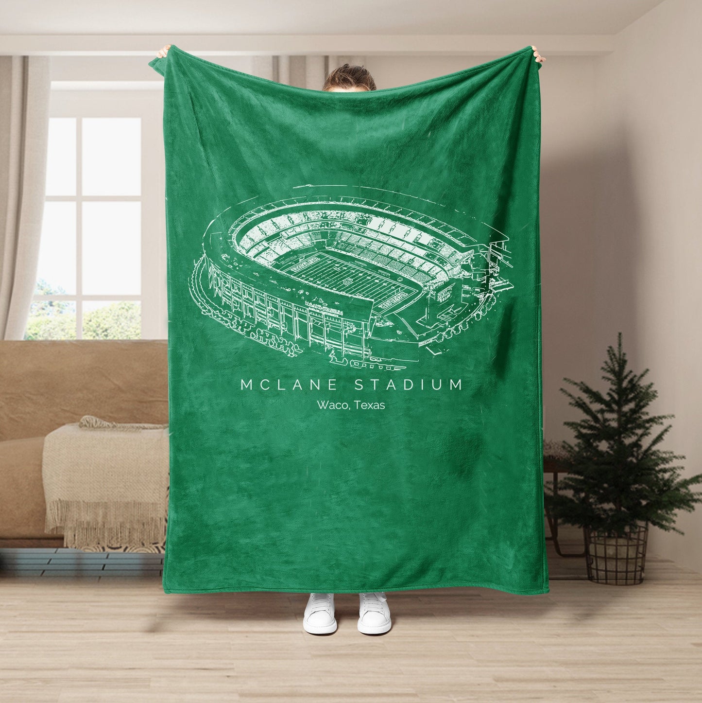 McLane Stadium- Baylor Bears football, College Football Blanket