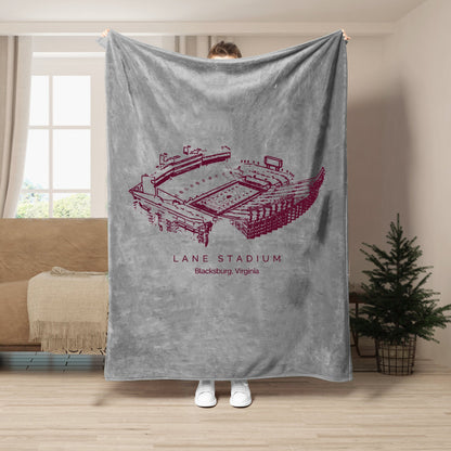 Lane Stadium - Virginia Tech Hokies football,College Football Blanket