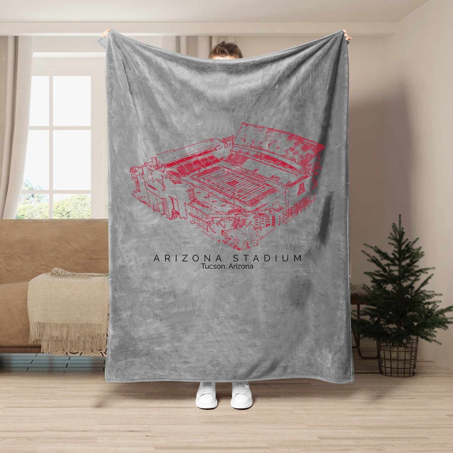 Arizona Stadium - Arizona Wildcats football,College Football Blanket