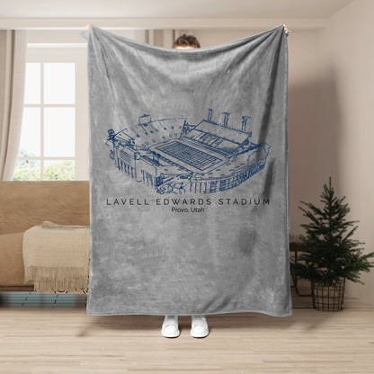 LaVell Edwards Stadium - BYU Cougars football,College Football Blanket