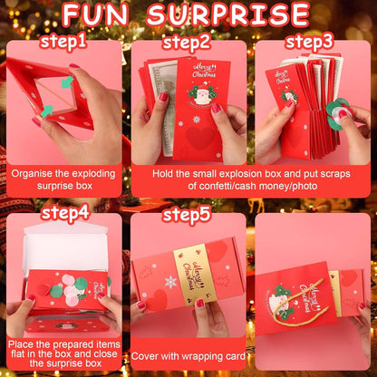 Exploding Christmas Surprise Gift Box  - 2023 Newly Merry Christmas Surprise Gift