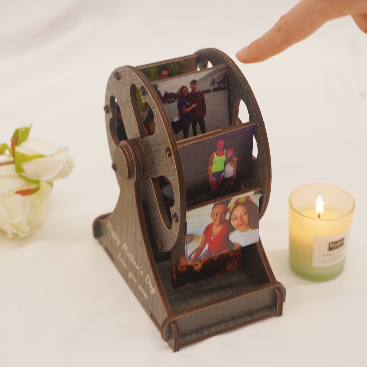 (To Mom)Personalized Mini Ferris Wheel with Photos