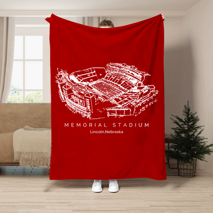 Memorial Stadium (Lincoln) - Nebraska Cornhuskers football,College Football Blanket