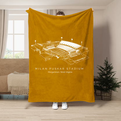 Milan Puskar Stadium - West Virginia Mountaineers football,College Football Blanket
