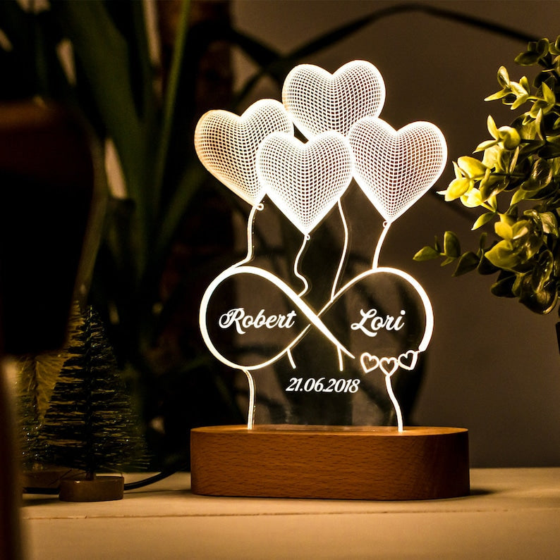 Personalized 3D Printed Lamp Gift
