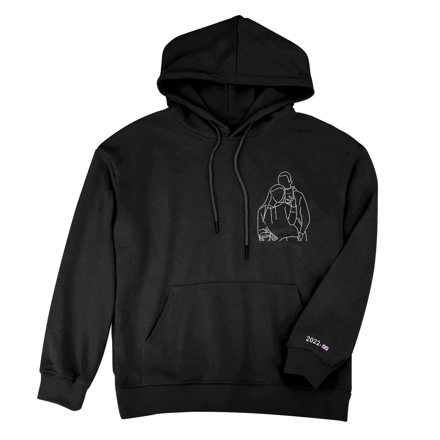 Custom Embroidered Line Drawing Hoodie(buy 2 free shipping❤️)
