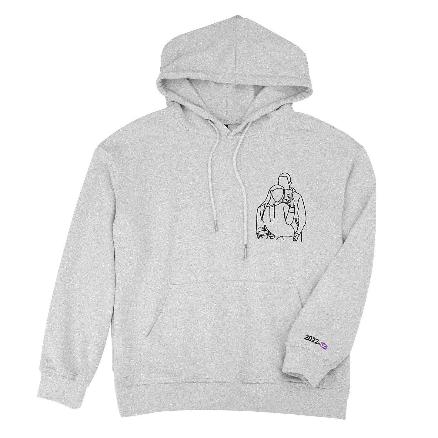 Custom Embroidered Line Drawing Hoodie(buy 2 free shipping❤️)