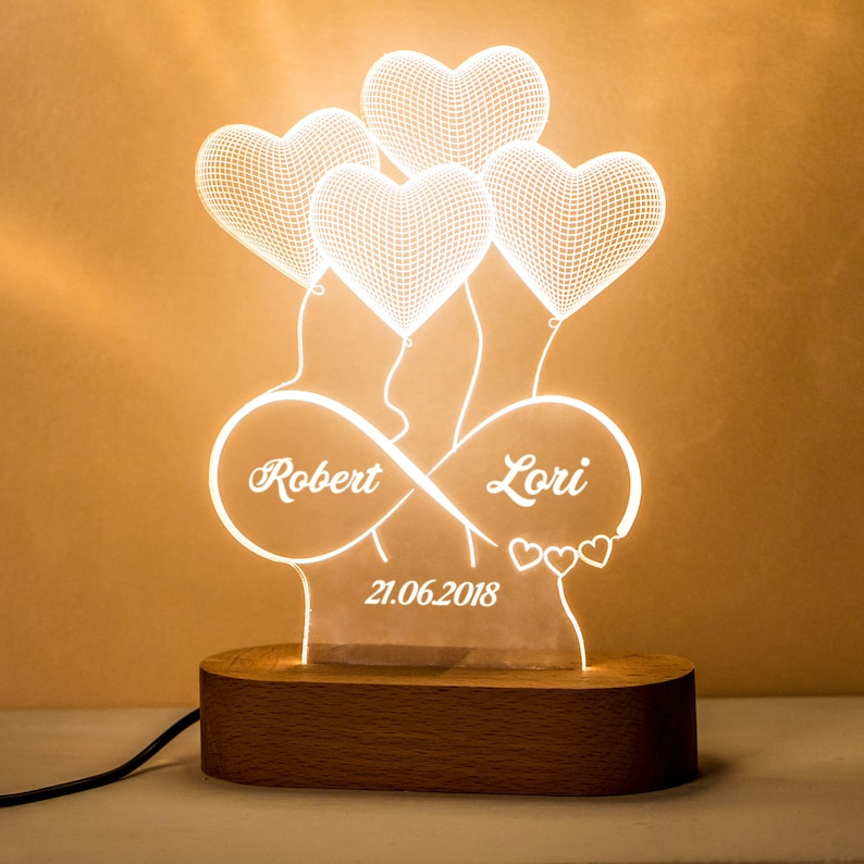 Personalized 3D Printed Lamp Gift