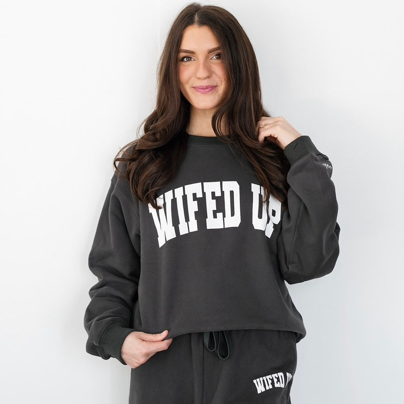 WIFED UP  Varsity Sweatshirt(buy 2 free shipping)