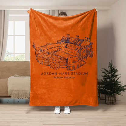 Jordan-Hare Stadium - Auburn Tigers football,College Football Blanket